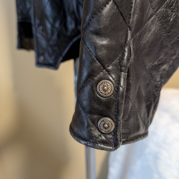 Express Black Leather Jacket - Picture 3 of 12